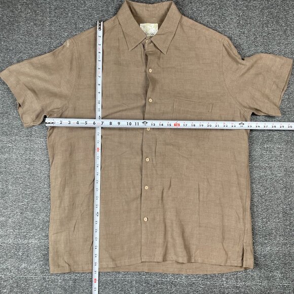 Tasso Elba Island Mens Shirt XL Silk Linen Casual Everyday Work Office Basic Dad - Picture 5 of 9